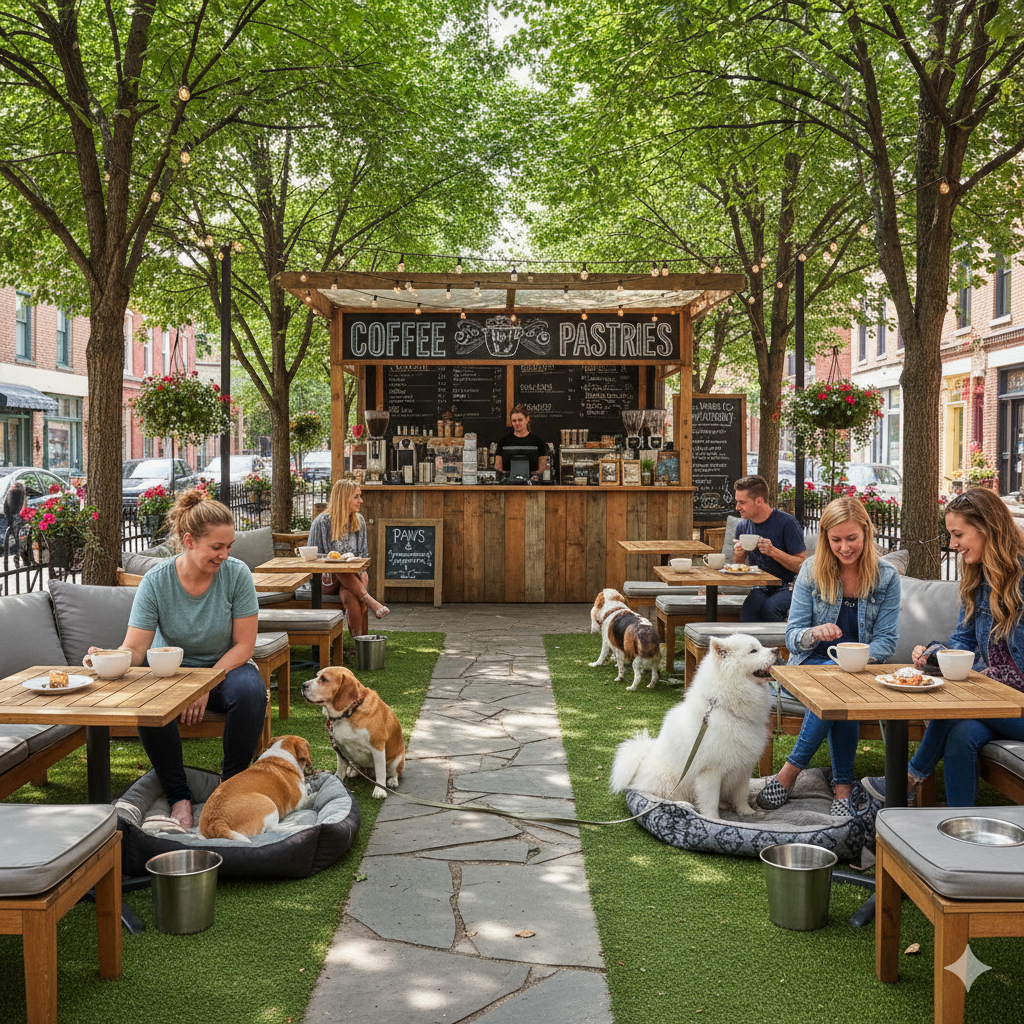 Outdoor Coffee Shops for Dogs and Owners