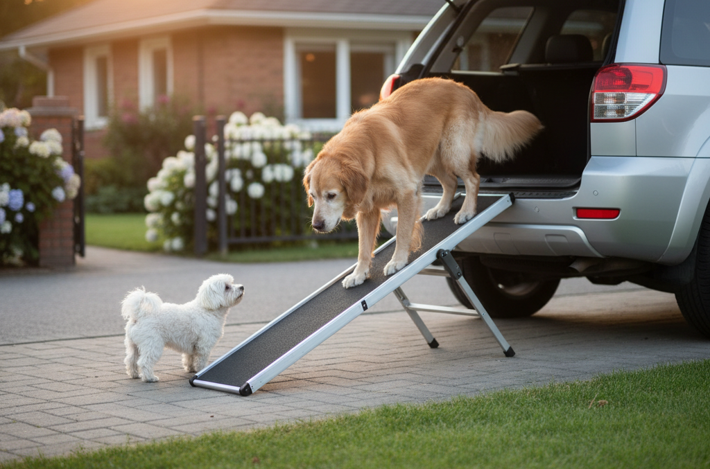 Portable Dog Ramps for Older Pets Comfort