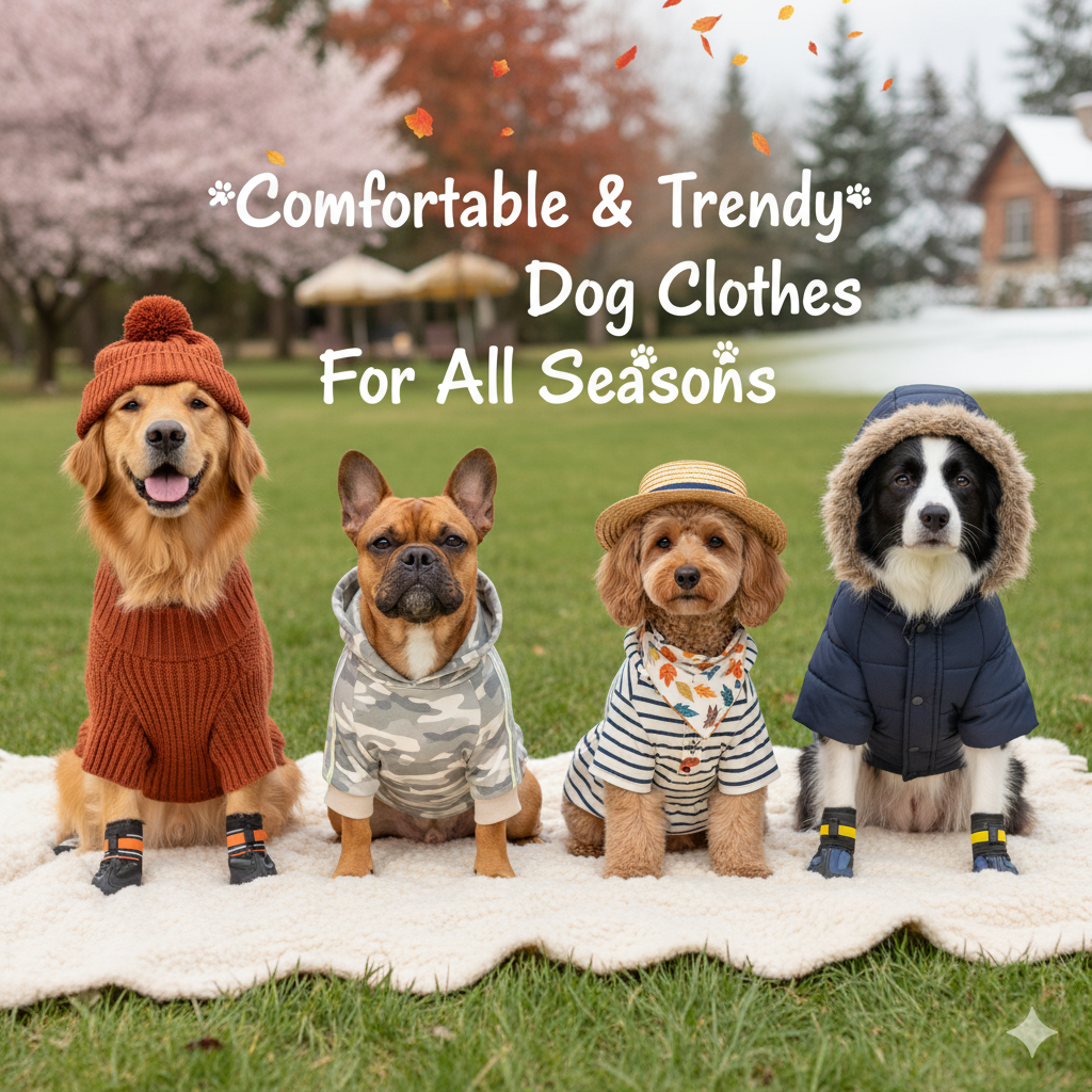 Comfortable and Trendy Dog Clothes for All Seasons