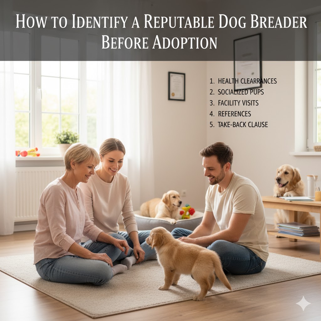 How to Identify a Reputable Dog Breeder Before Adoption