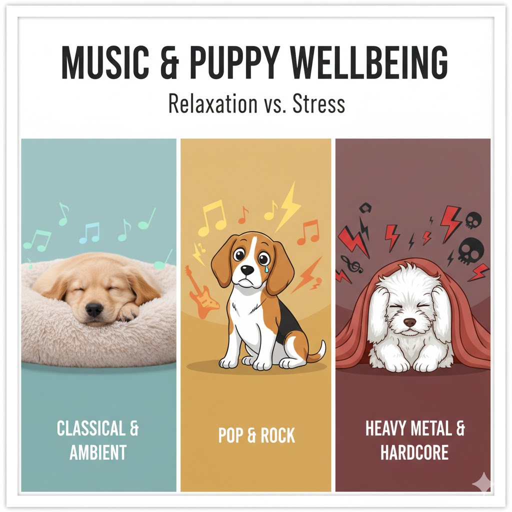 How Different Music Genres Affect Puppy Relaxation and Stress Levels