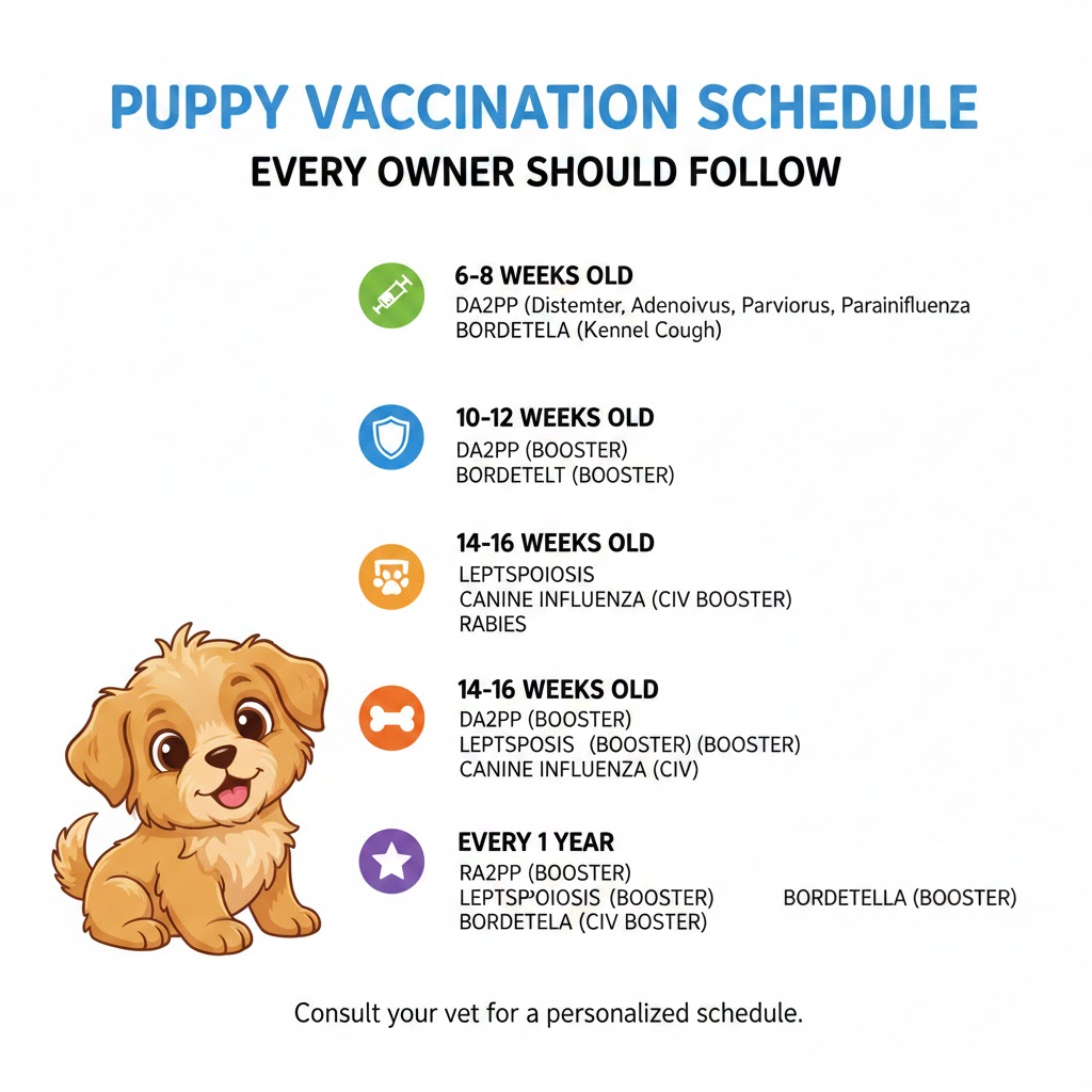 Puppy Vaccination Schedule Every Owner Should Follow