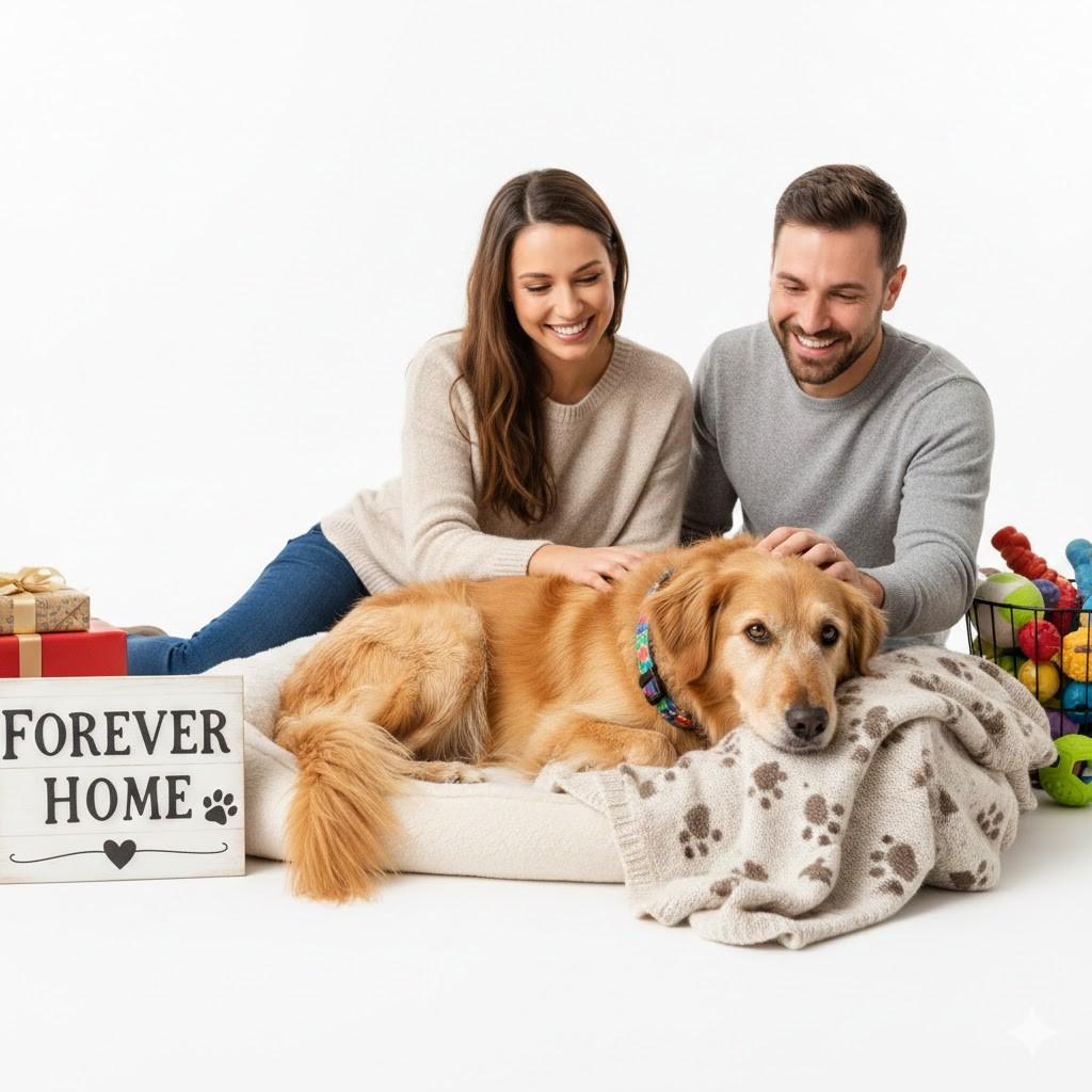 Lonely Shelter Dog Finally Finds Loving Forever Home