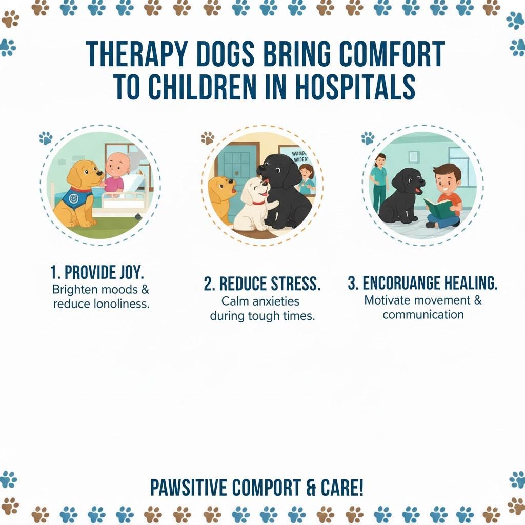 Therapy Dogs Bring Comfort To Children In Hospitals