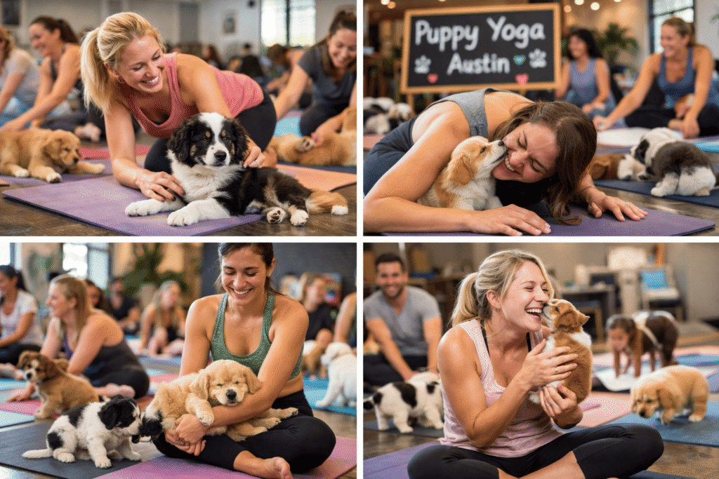 Puppy Yoga in Austin