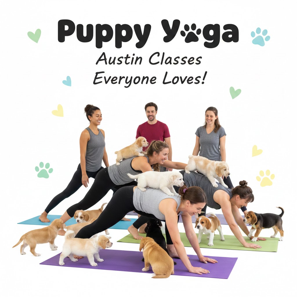 Puppy Yoga Austin Classes Everyone Loves