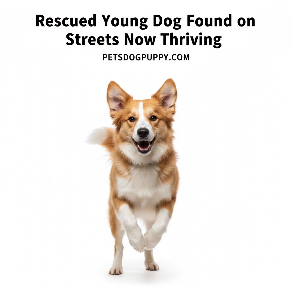 Rescued Young Dog Found on Streets Now Thriving