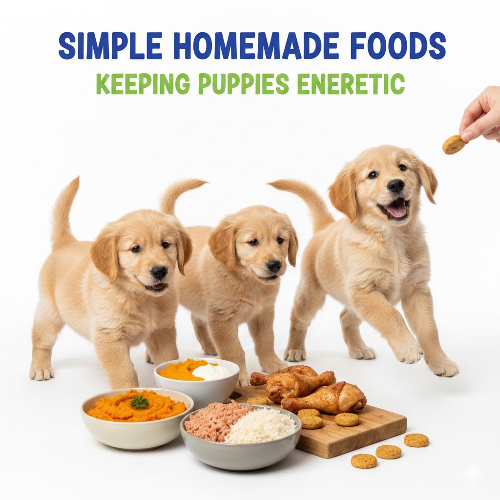 Simple Homemade Foods Keeping Puppies Energetic