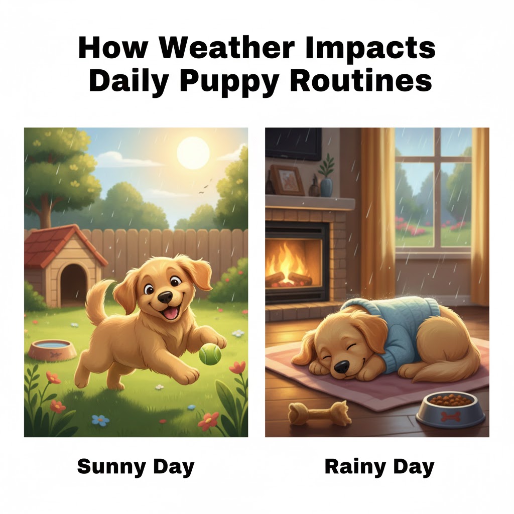 How Weather Impacts Daily Puppy Routines
