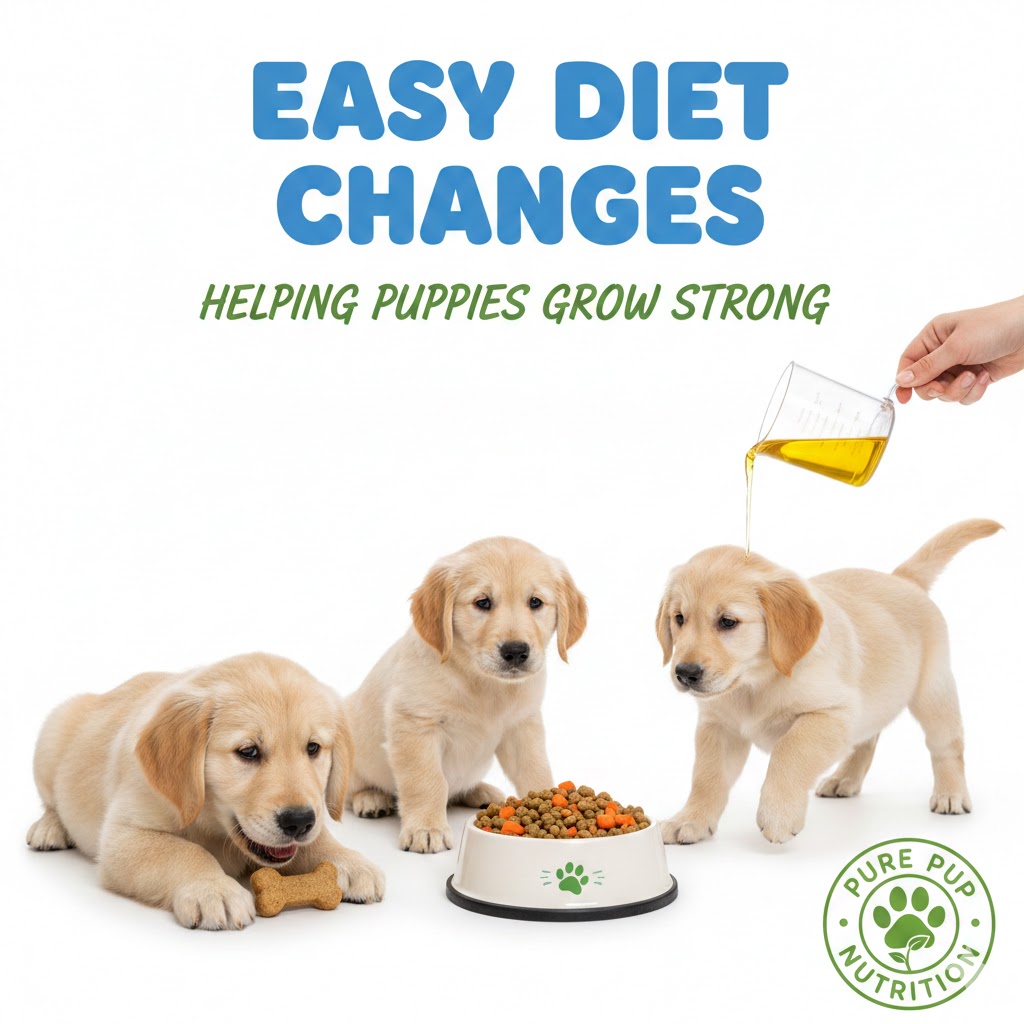 Easy Diet Changes Helping Puppies Grow Strong