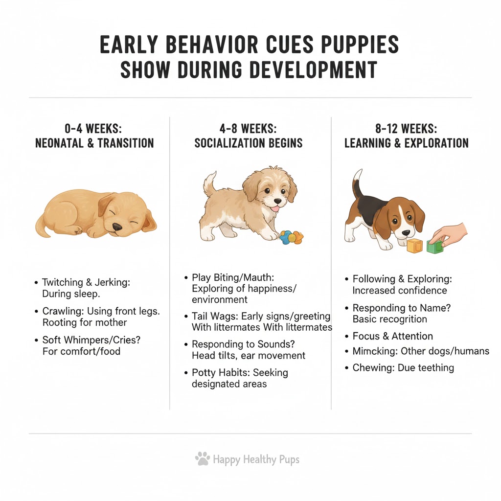 Early Behavior Cues Puppies Show During Development