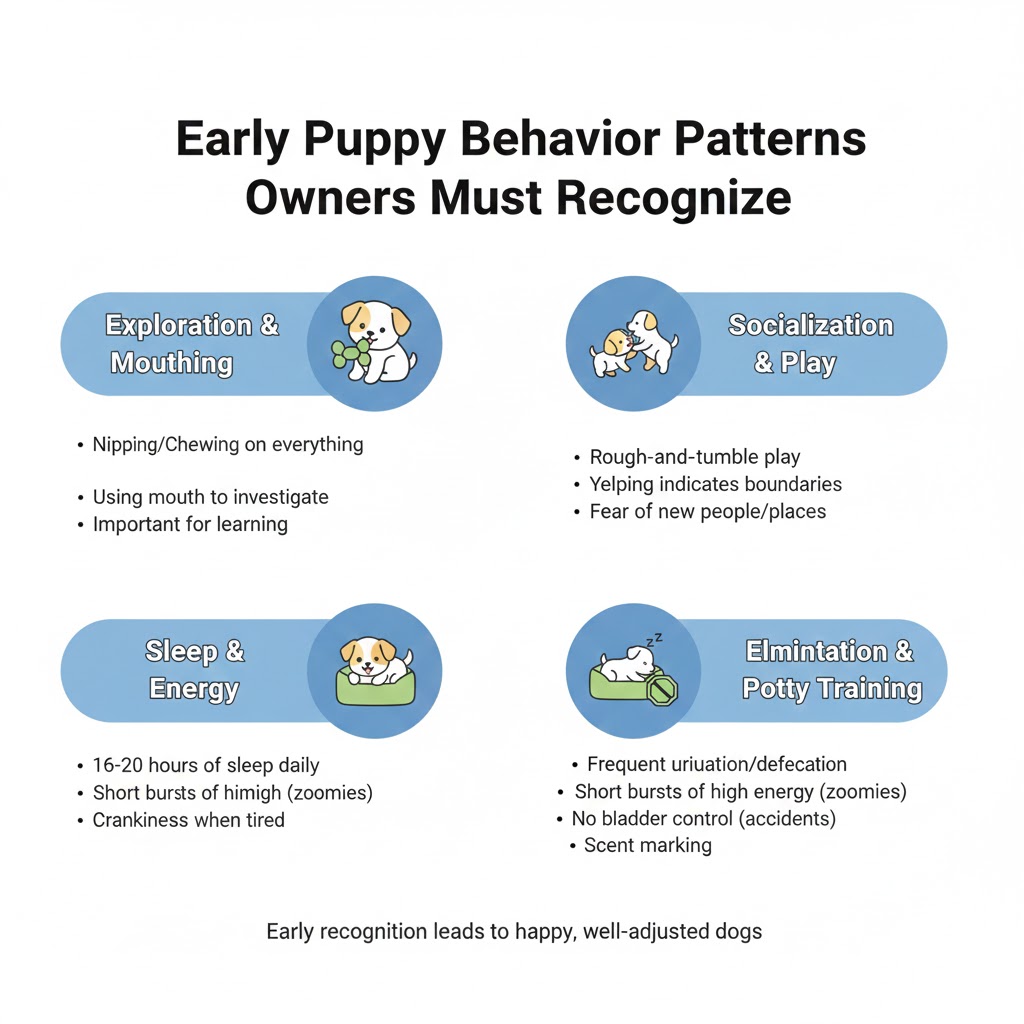 Early Puppy Behavior Patterns Owners Must Recognize