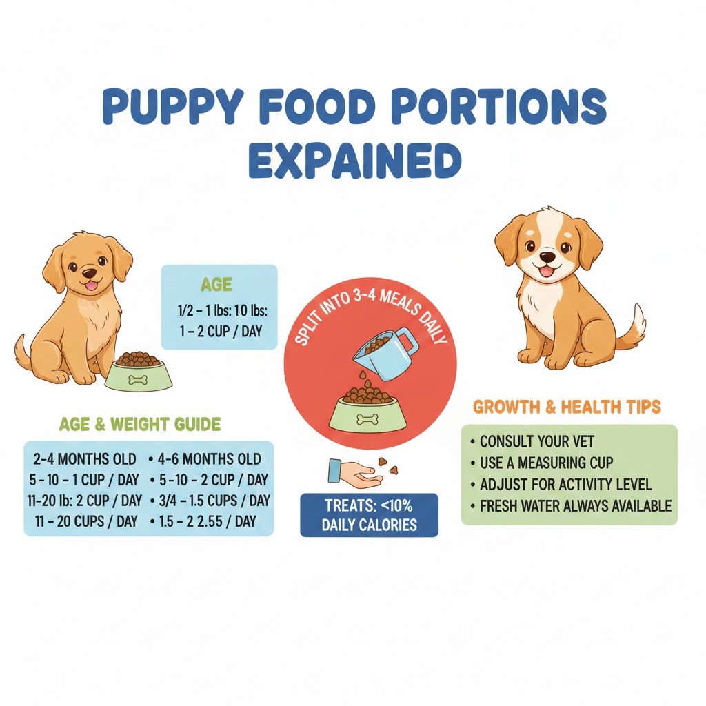 Puppy Food Portions Explained for New Owners