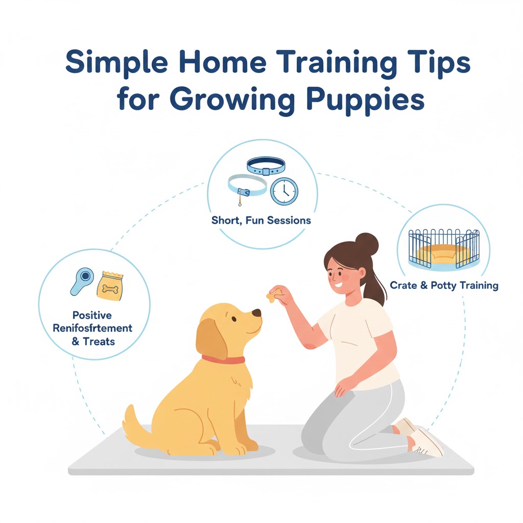 Simple Home Training Tips for Growing Puppies