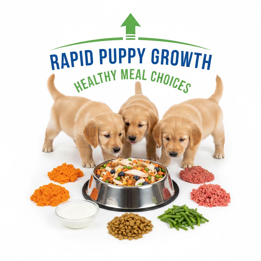 Healthy Meal Choices Supporting Rapid Puppy Growth